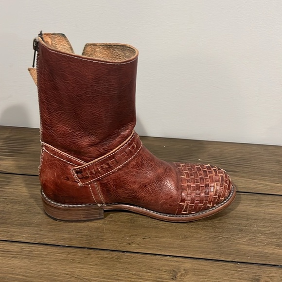 Bed Stu Ashwell brown woven ankle boots size 6 - Picture 6 of 9
